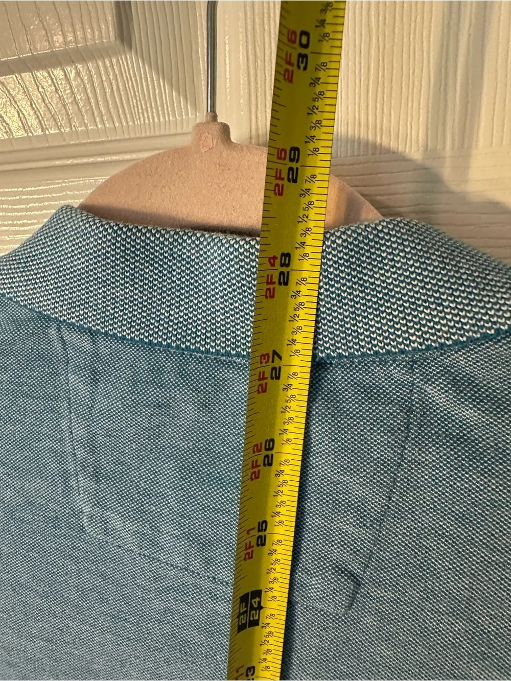 Banana Republic Men's M Heathered Sky Blue Polo